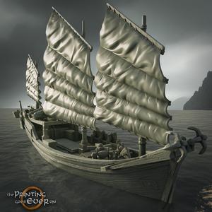 Oriental Pirate Junk Ship – Supportless Terrain