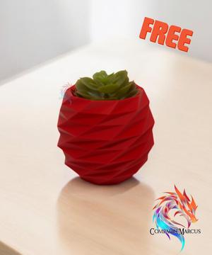 Low Poly Planter 1 / no supports / 3mf included