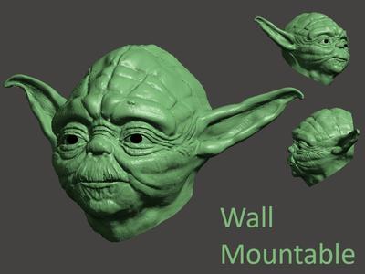 Yoda Head For Wall (Large)