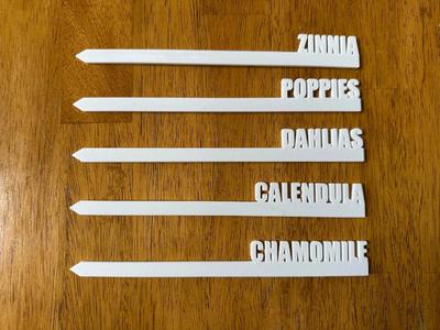 Garden Labels with Model File