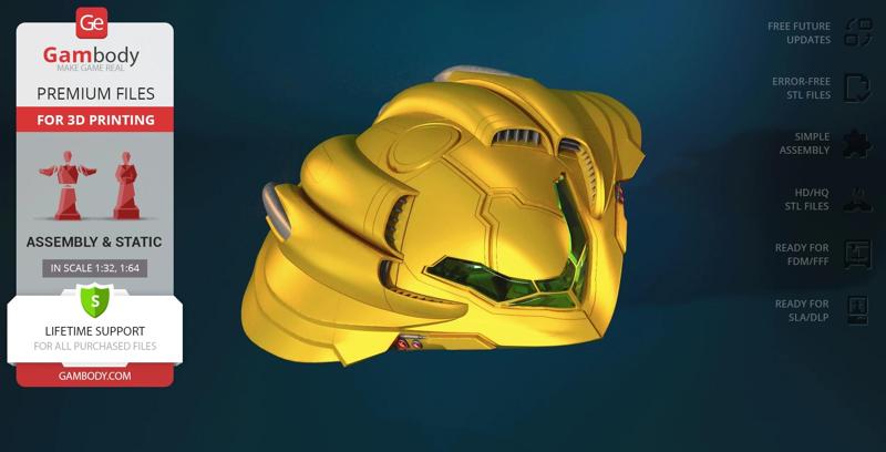 Samus’s Gunship 3D Printing Model | Assembly