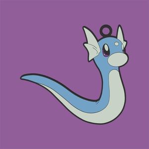 Dratini – Pokemon Keychain or Ornament – Multicolor .3mf File