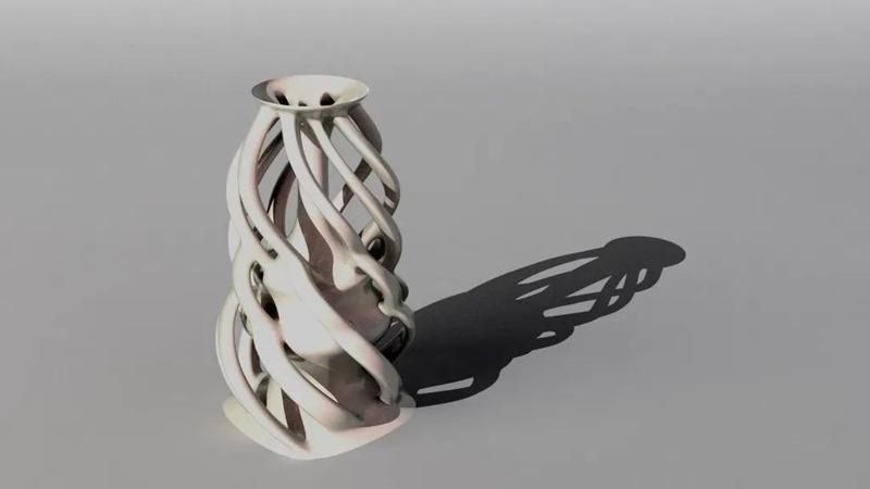 Spiral Articulated Vase
