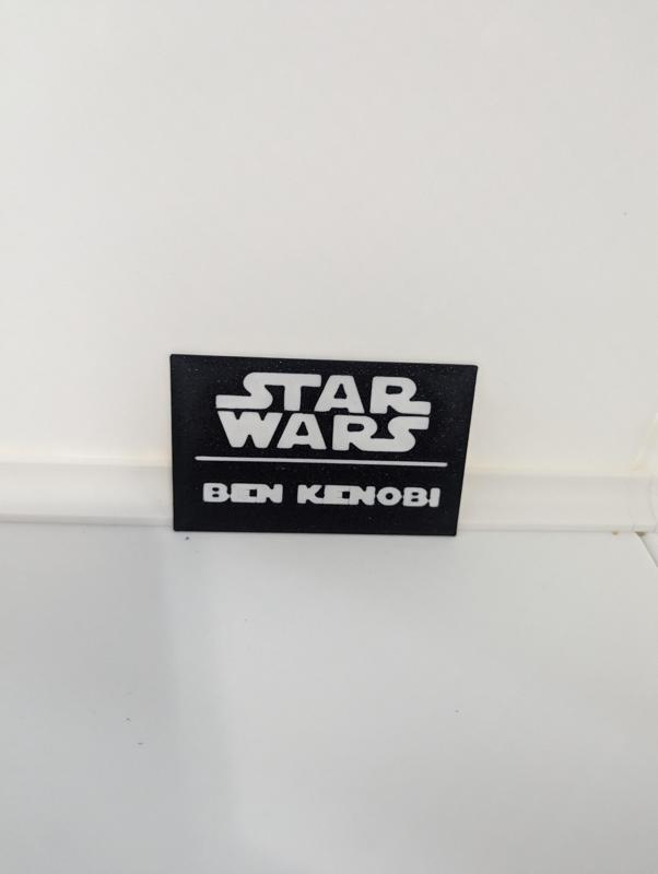 Ben Kenobi Multicolor Nameplates