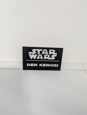 Ben Kenobi Multicolor Nameplates