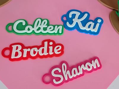 Name key or bag tags