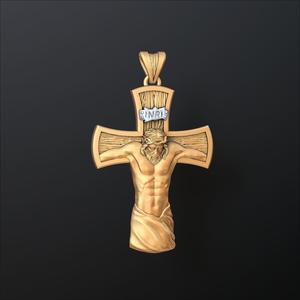 Jesus Crucifixion cross pendant