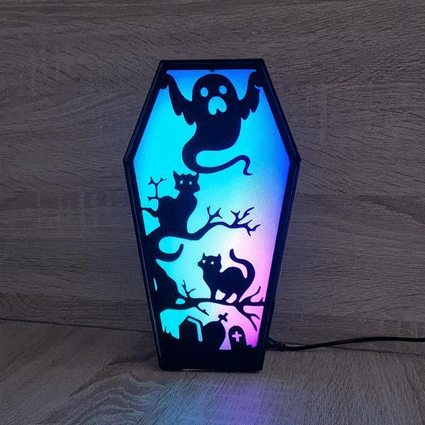 HALLOWEEN COFFIN LED LAMP