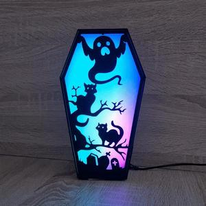 HALLOWEEN COFFIN LED LAMP