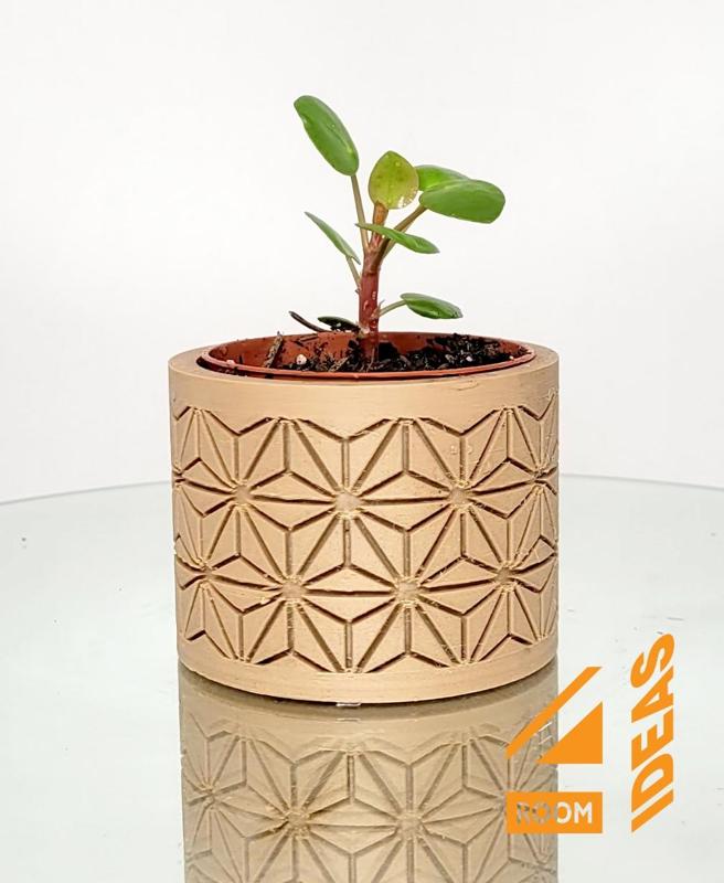 Succulent Planter Japanese Style – Hemp Leaves/Asanoha V2