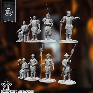 Medieval Guards & Knights in Different Poses