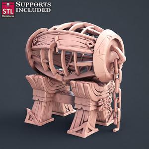 Slave Merchant Barrel Cage