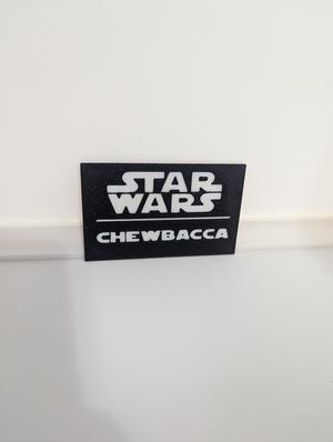 Chewbacca Multicolor Nameplates