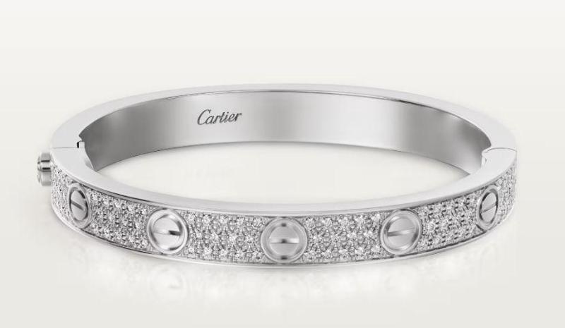 LOVE bracelet classic model paved cartie