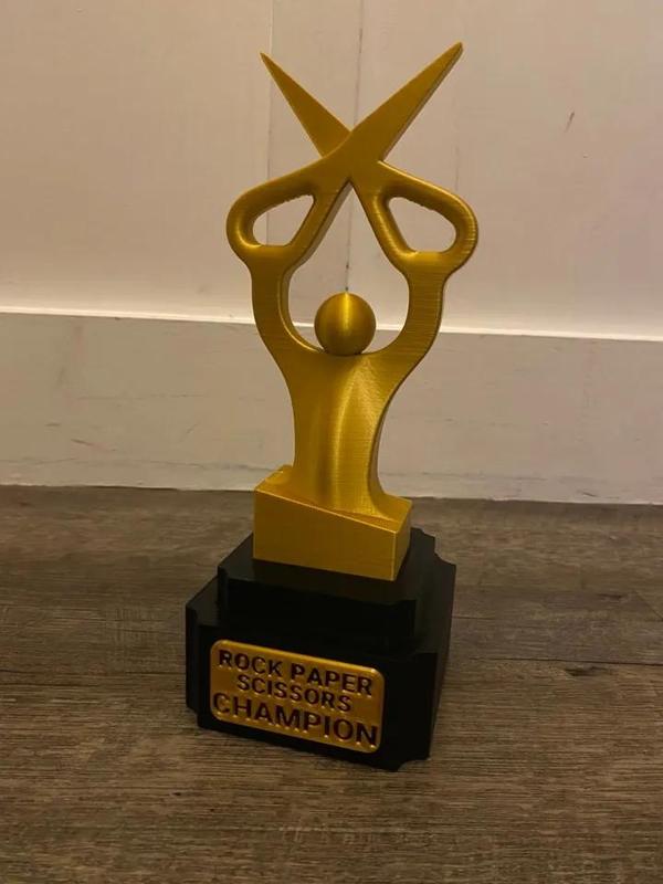 Rock Paper Scissors Trophy