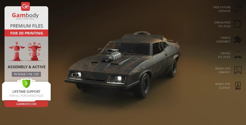 Ford Falcon XB 3D Printing Model | Assembly + Active