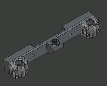 Z Axis mount for Heatbed with T8 Nut and SCS10UU