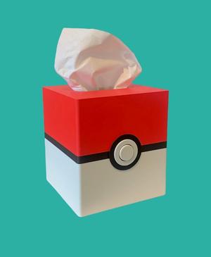 Pokeball Tissue Box Cover