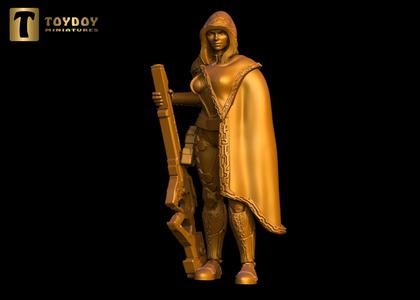 SCI-FI Miniature women soldier (Model 23)