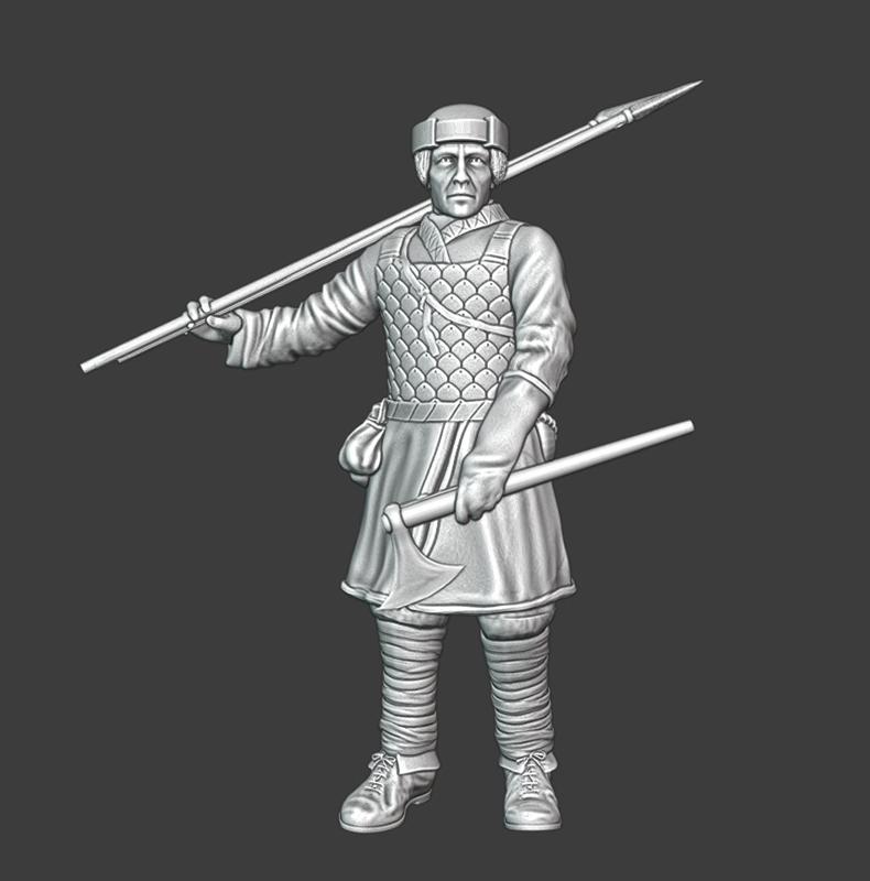 Medieval Teutonic Auxiliary Infantryman