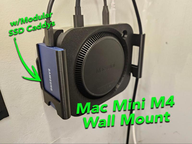 Mac Mini M4 2024 Wall / Under Desk Mount