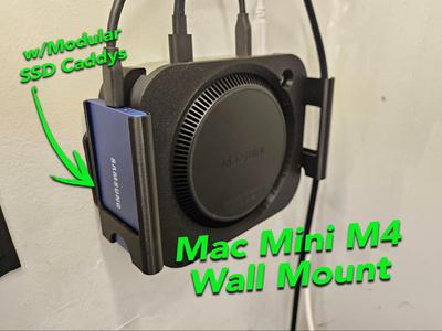Mac Mini M4 2024 Wall / Under Desk Mount