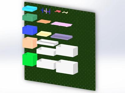 Pegboard and related storage accessories (compatible with IKEA SKÅDIS)