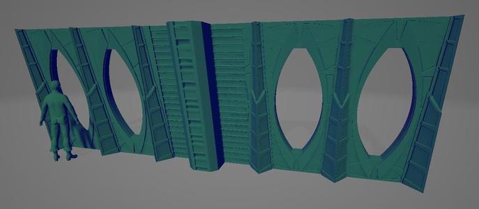 Upper Promenade Column- Star Trek DS9