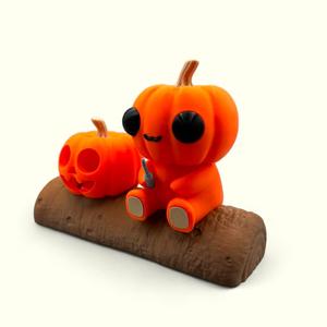 Pumpkin Patch Pal Tea Light Pumpkin Scene
