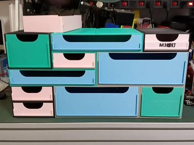 Modular Stackable Desktop Drawer System
