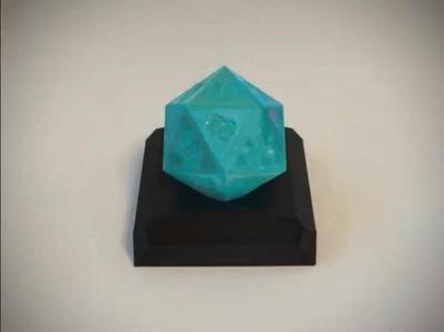 Large Glowing D20 with magnet Switch