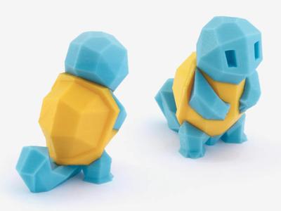 Low-Poly Squirtle – Multi and Dual Extrusion version