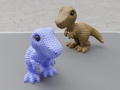 Knitted Tyrannosaurus Rex