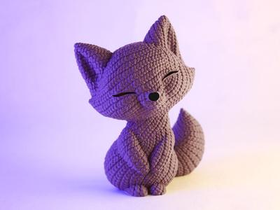 Knitted Cute Fox