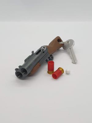 Break Action Shotgun Keychain — Functional Blaster Toy