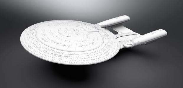 Enterprise D scale model