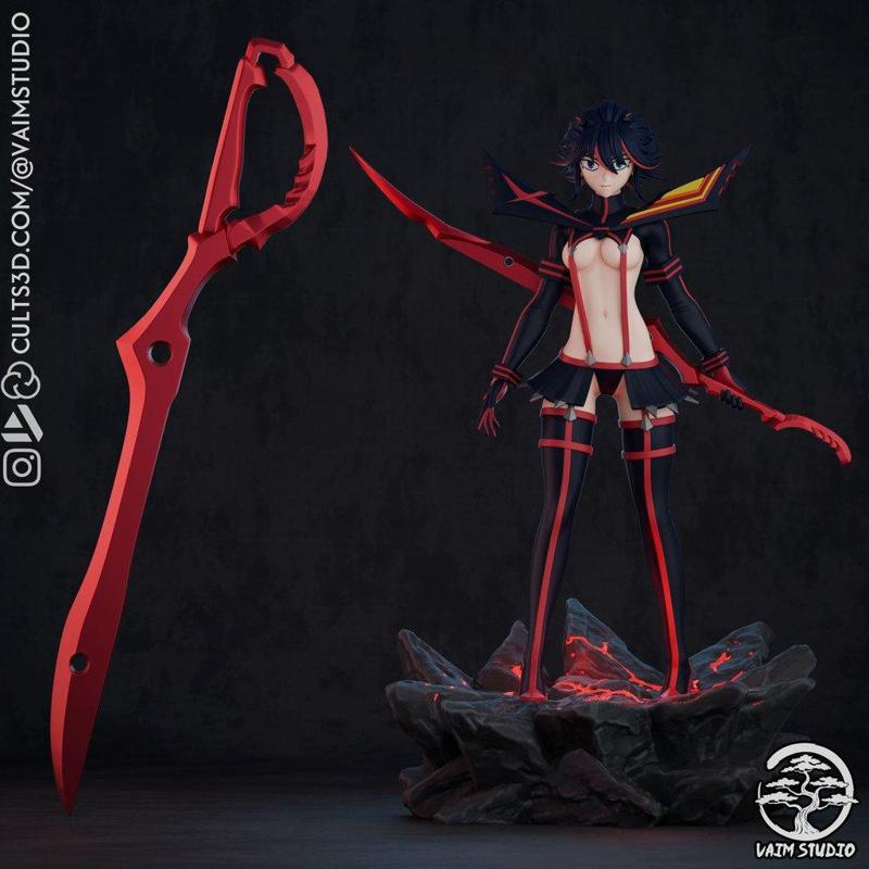 Free STL Ryuko Matoi Scissor Blade