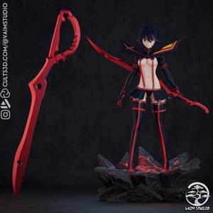 Free STL Ryuko Matoi Scissor Blade