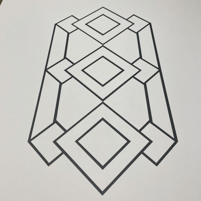 Flower Vase “Diamond” Pattern