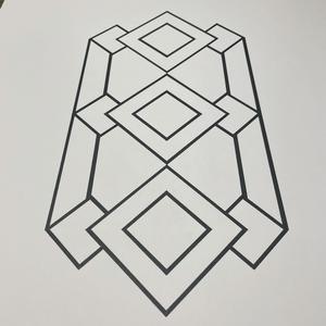 Flower Vase “Diamond” Pattern