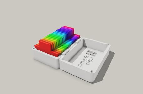 Flow Rate Calibration Color Card Storage