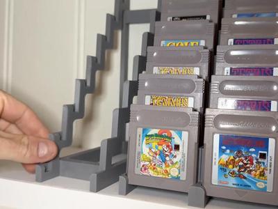 Minimalistic Game Boy Cartridge Displays