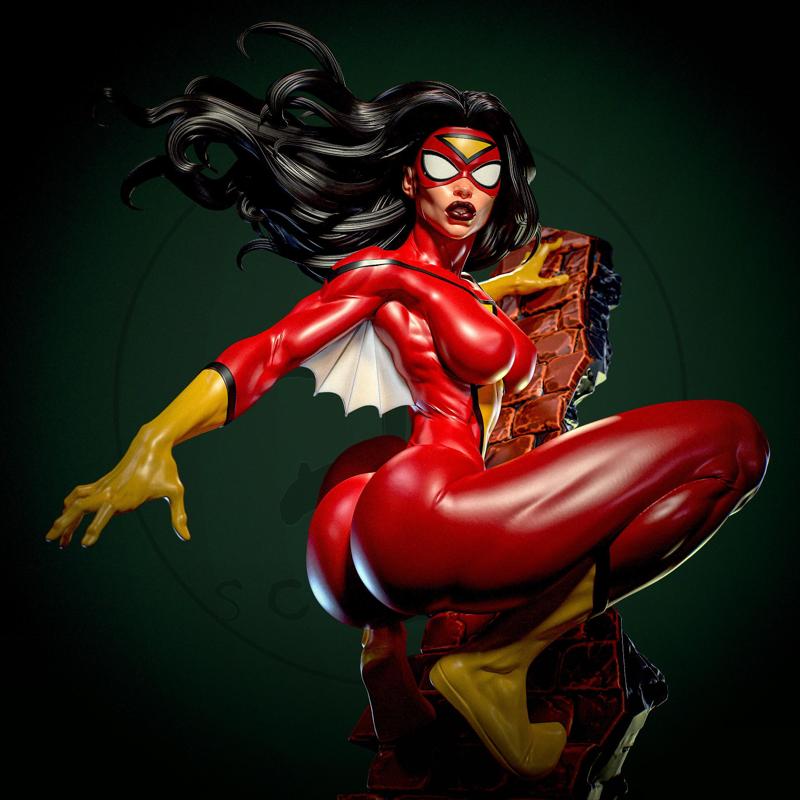 Spider-Woman with NSFW