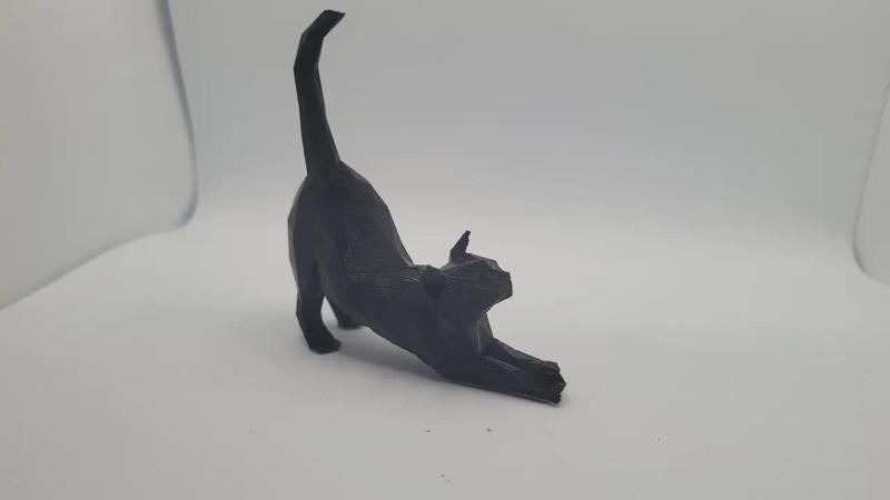 Low Poly Stretched Cat – Remix