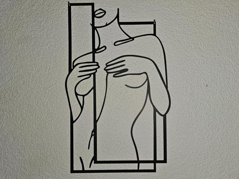 Wall picture erotic female silhouette