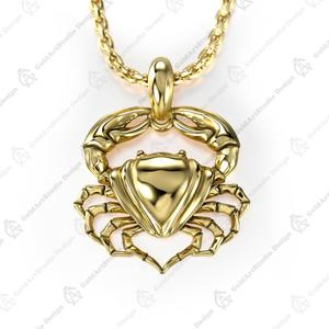 Cancer Zodiac Sign Pendant 001-07