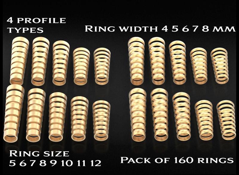 Pack of engagement rings 722