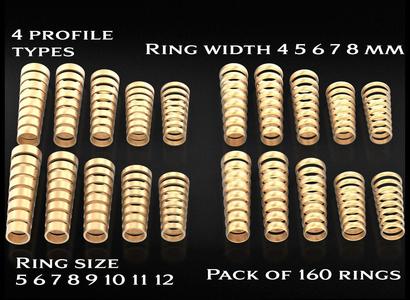 Pack of engagement rings 722