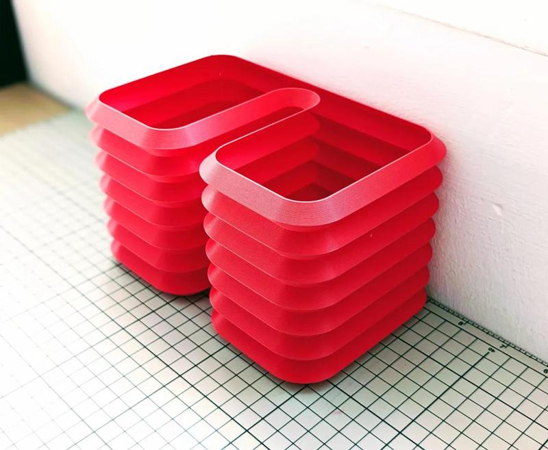 Squared double vase