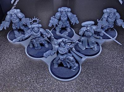 Warhammer 40k Squad movement tray 6x40mm style 2